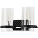 Mazant 2 Light 19 inch MB+PC Bath Light Wall Light